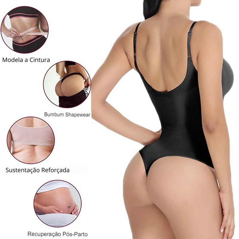 Body Modelador Shape Slim 3 em 1 | Modela - Comprime - Define Suas Curvas