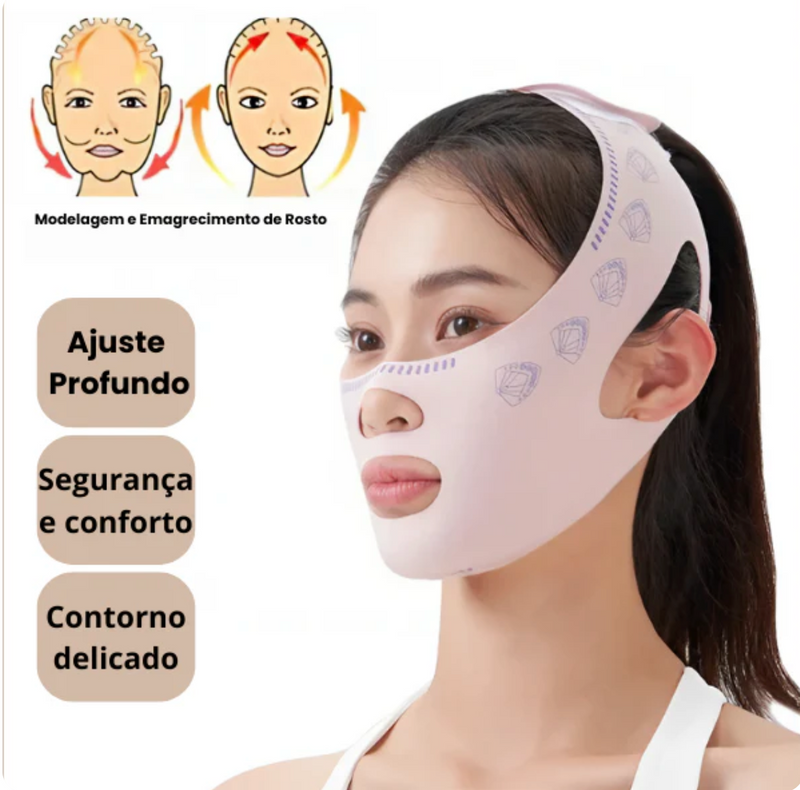 Face Slim - Máscara de Contorno Facial - Afina, Modela o Rosto e Reduz Papada