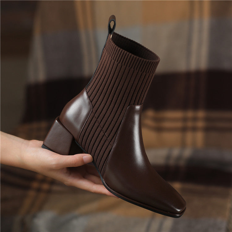 Dallas Bota Feminina Texana Western Cano Curto com Malha | Conforto e Estilo no Seu Dia a Dia