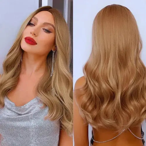Lace Wig Cabelo Ondulado Médio