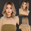 Lace Wig Cabelo Ondulado Médio