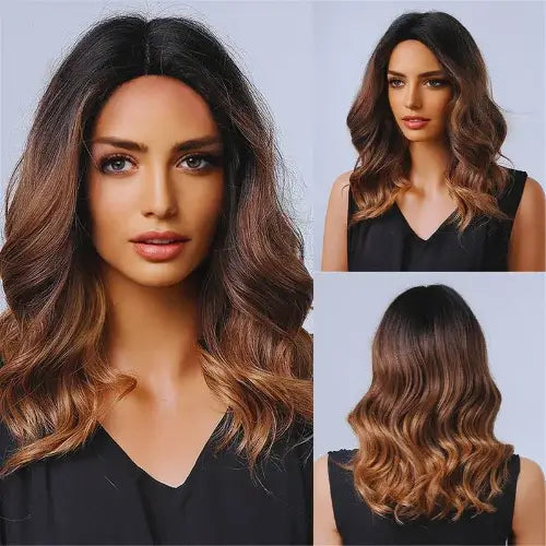 Lace Wig Cabelo Ondulado Médio