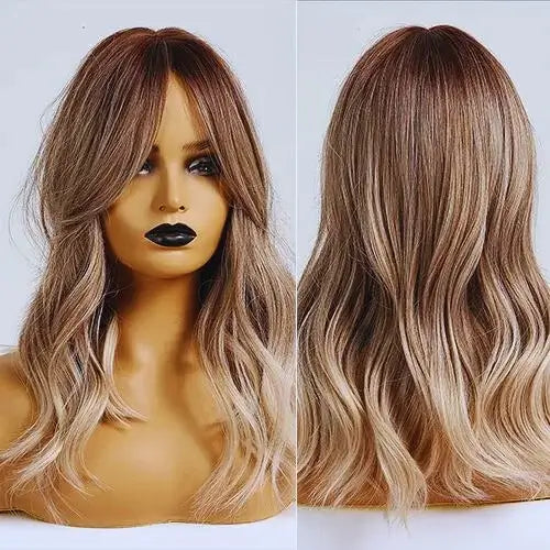 Lace Wig Cabelo Ondulado Médio