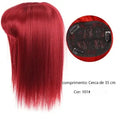 Lace Topo de Cabelo Natural Liso com Franja