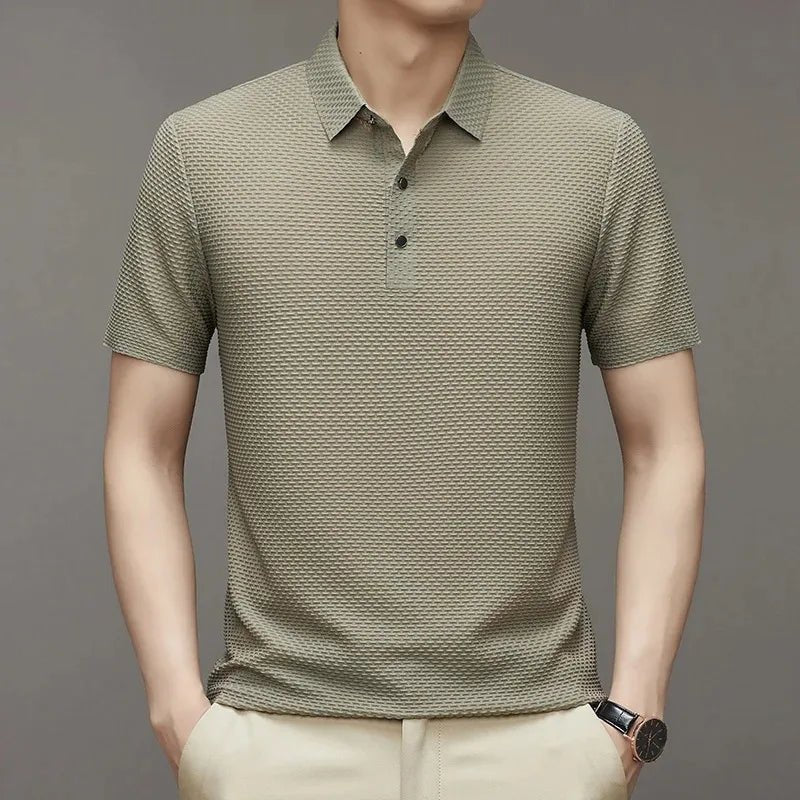 Camisa Polo Masculina Seda Gelo - Tecnologia Respirável