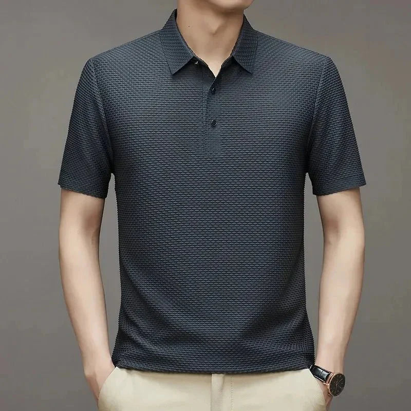 Camisa Polo Masculina Seda Gelo - Tecnologia Respirável