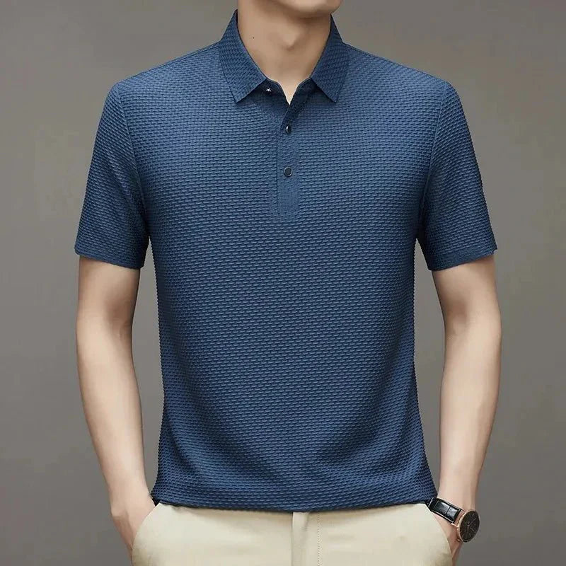 Camisa Polo Masculina Seda Gelo - Tecnologia Respirável