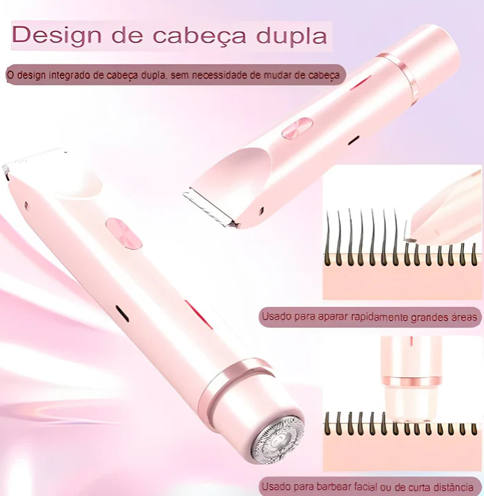 Depilador Feminino 2 em 1 a prova d`água