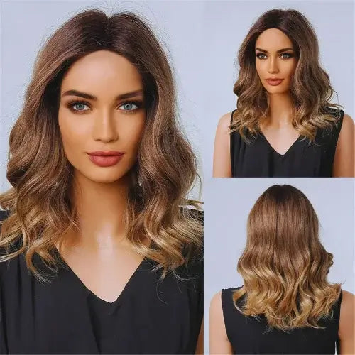 Lace Wig Cabelo Ondulado Médio